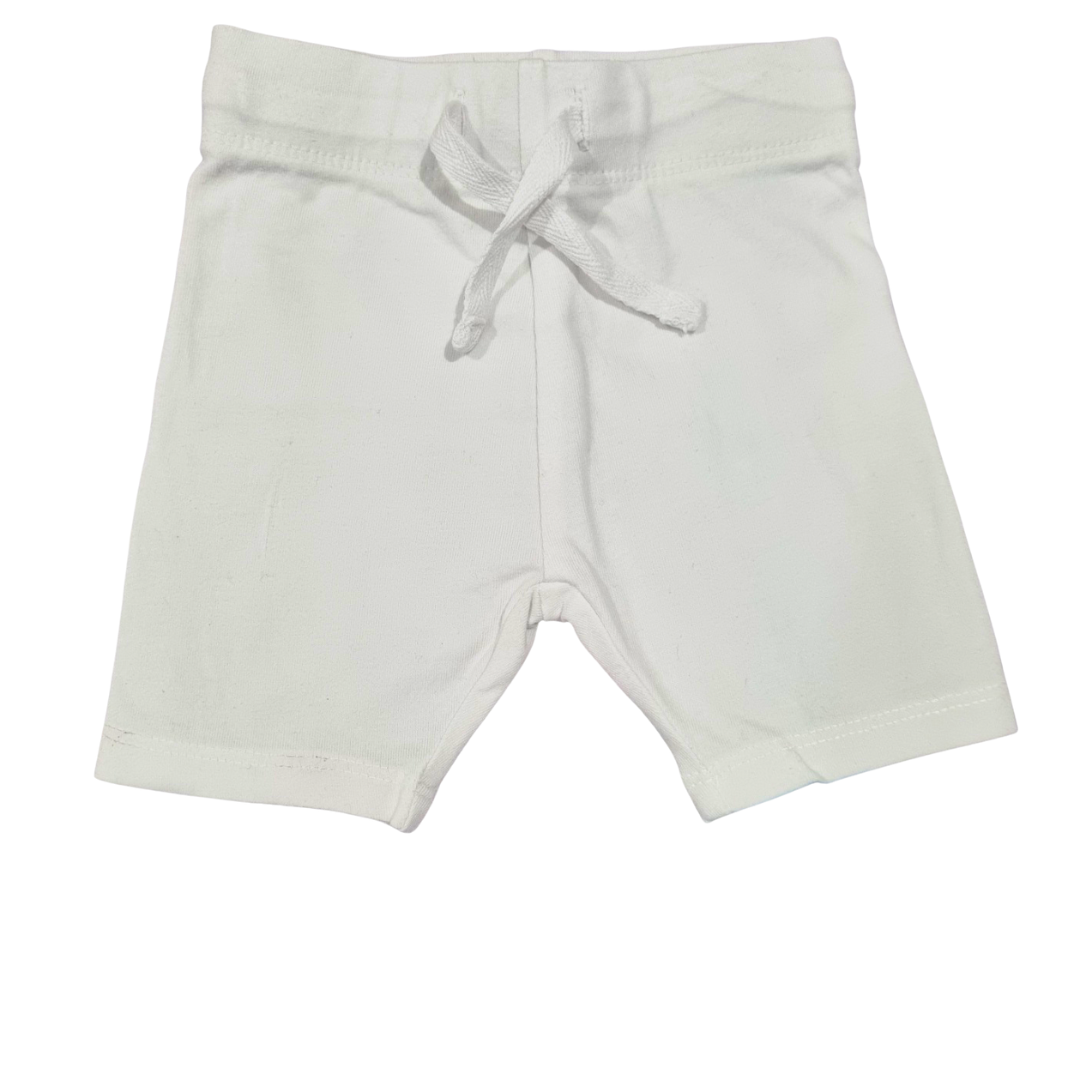 Australian Cotton Blend White Shorts - Size: 000 (0-3 Months)