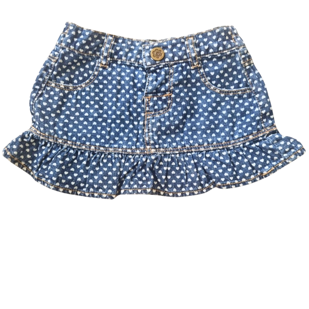 Target Denim Skirt - Size: 000 (0-3 Months)