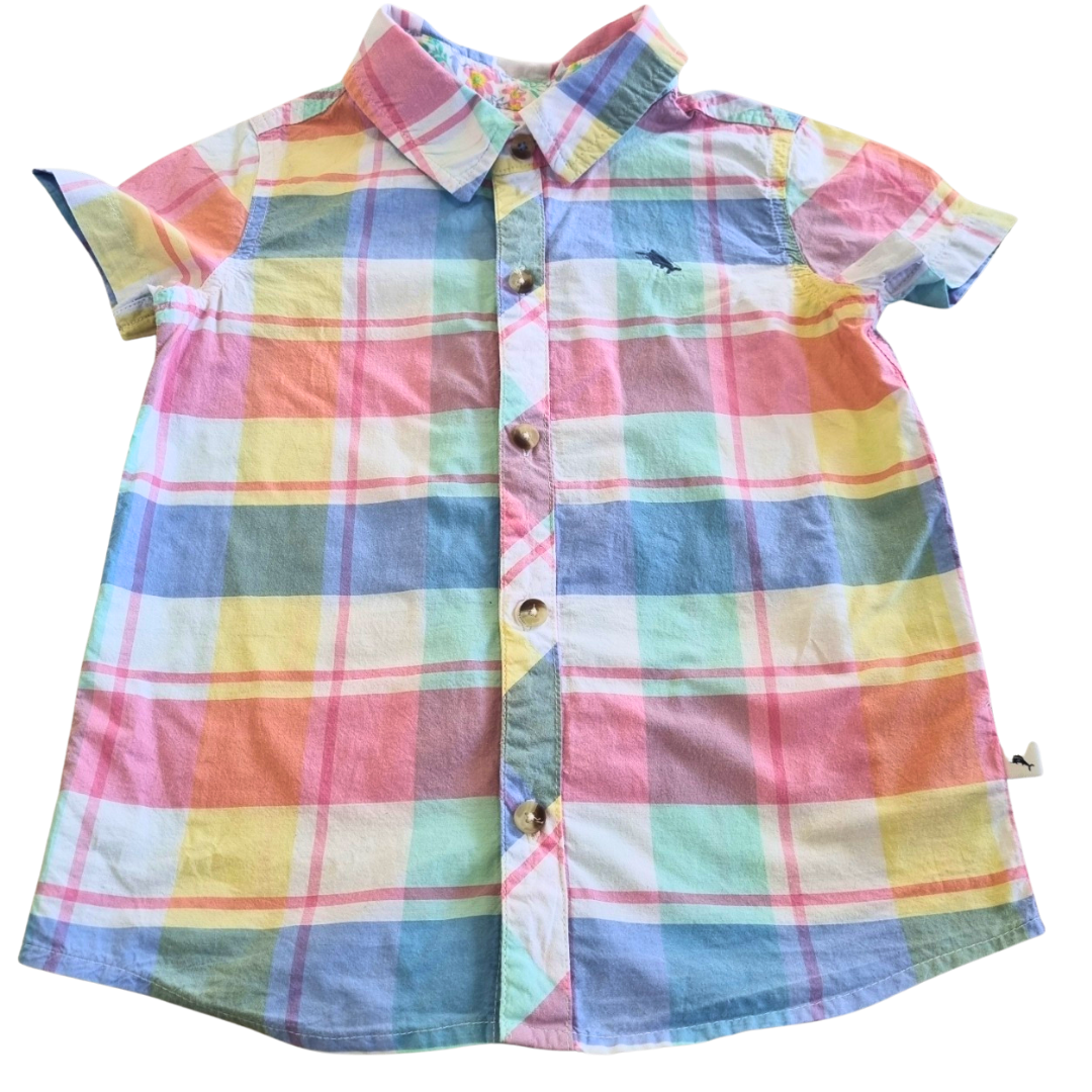 Tommy Bahama Short Sleeve Shirt - Size: 5
