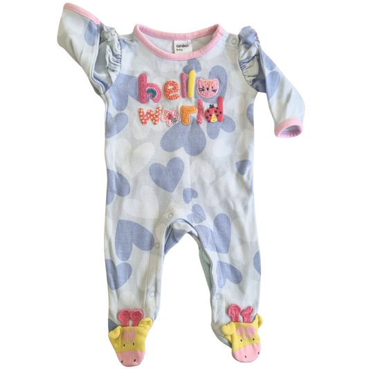 Anko Onesie - Size: 0000 (Newborn)