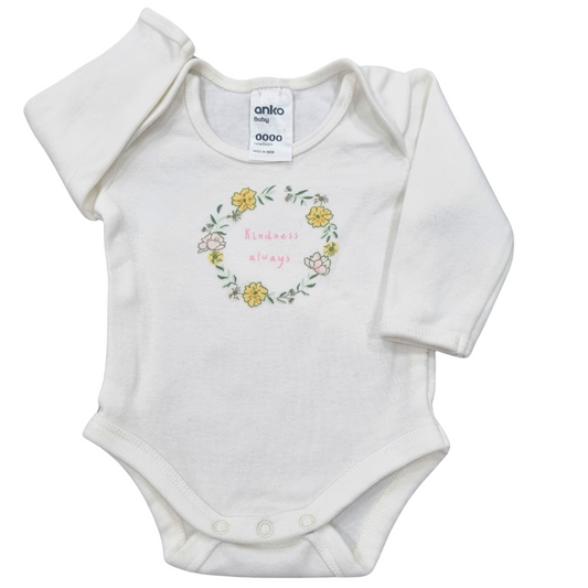 Anko Long Sleeve Bodysuit - Size: 0000 (Newborn)