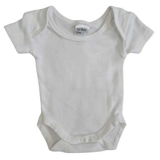 Anko Plain White Bodysuit - Size: 00000 (Prem)