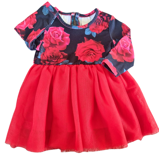 Baby Baby Long Sleeve Dress - Size: 00 (3-6 Months)