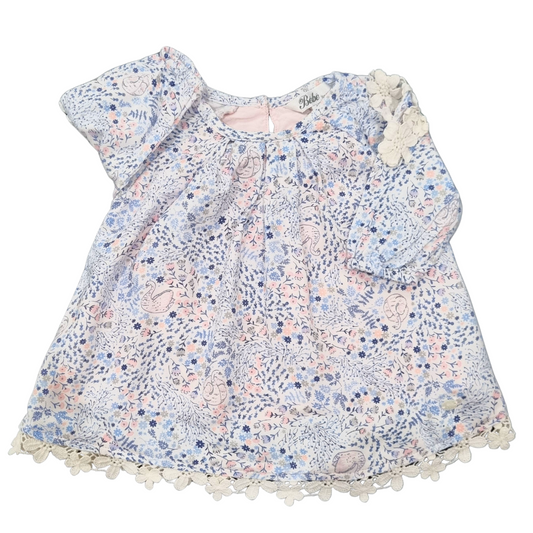 Bebe by Minihaha Long Sleeve Dress - Size: 000 (0-3 Months)