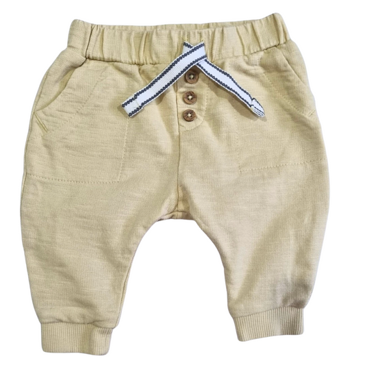 Anko Beige Tie Waist Joggers - Size: 0000 (Newborn)