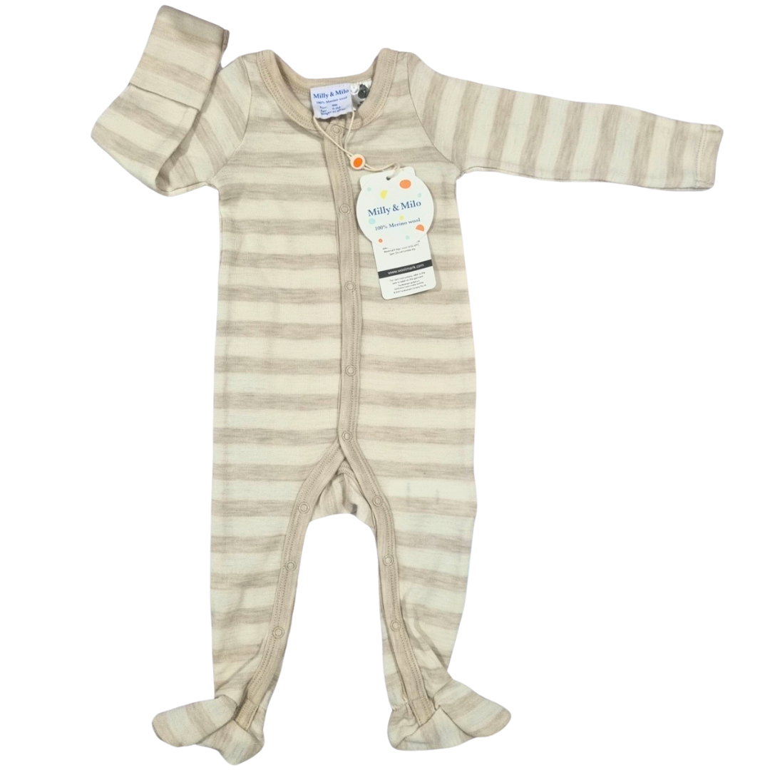 BNWT Milly & Milo 100% Merino Wool Onesie - Size: 000 (0-3 Months)