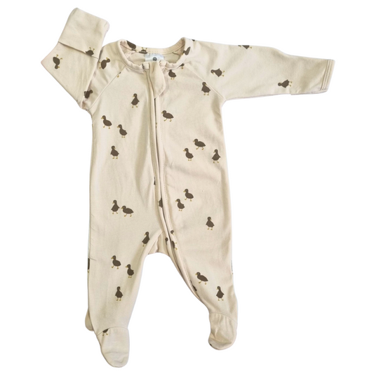 Target Beige Duck Onesie - Size: 00000 (Prem)