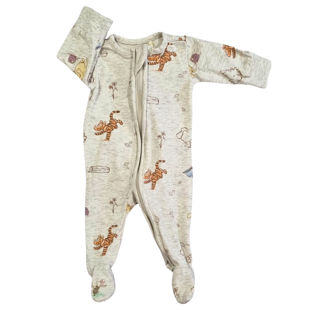 Disney Baby Beige Winnie the Pooh Onesie - Size: 00000 (Prem)