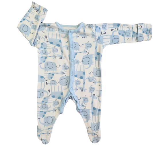 St Bernards for Dunnes Stores Giraffe & Elephant Onesie - Size: 0000 (Newborn)