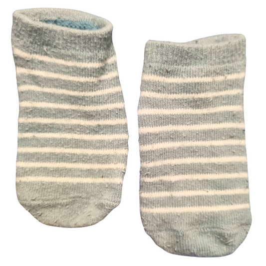 Stripe Trainer Socks - Size: 1-4