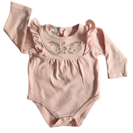 Ollies Place Long Sleeve Bodysuit - Size: 00 (3-6 Months)