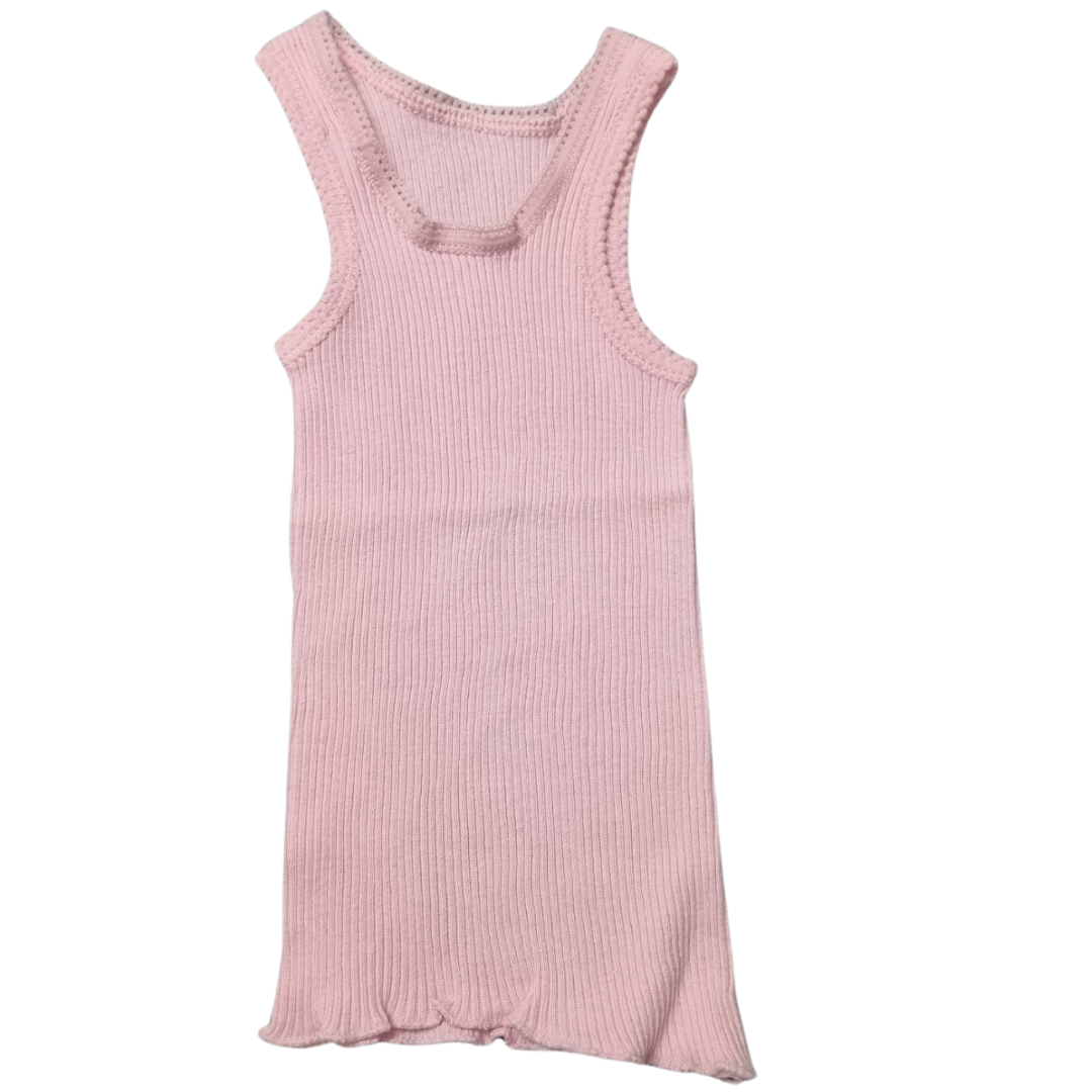 Bonds Pink Ribbed Singlet - Size: 000 (0-3 Months)