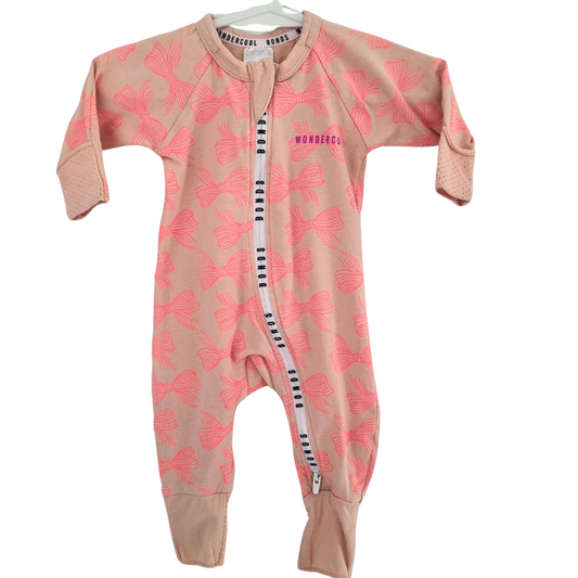 Bonds Bow Wondercool Onesie - Size: 0000 (Newborn)