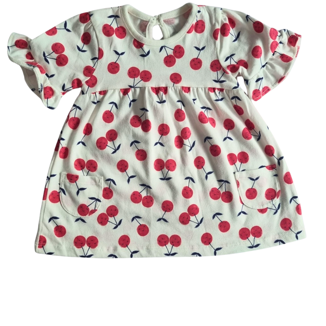 George Cherry Print Dress - Size: 000 (0-3 Months)