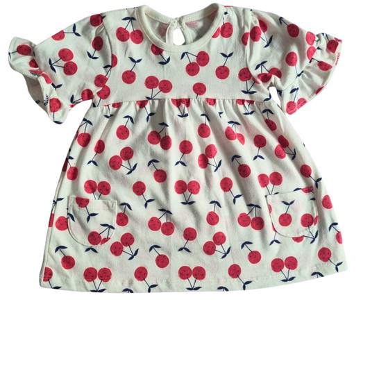 George Cherry Print Dress - Size: 000 (0-3 Months)