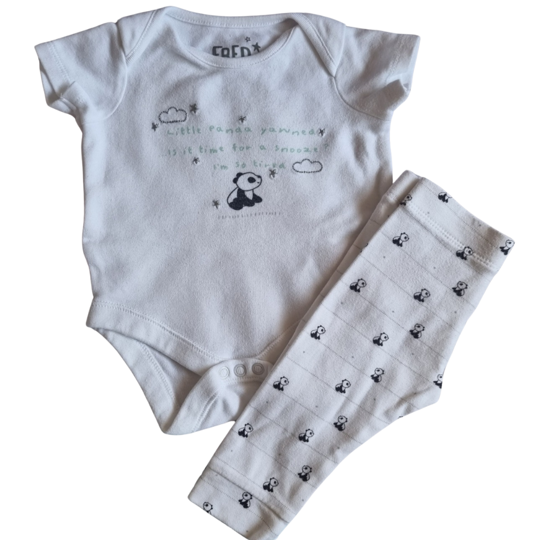 Fred & Flo 2pc Bodysuit & Leggings Set - Size: 000 (0-3 Months)