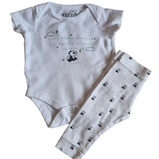 Fred & Flo 2pc Bodysuit & Leggings Set - Size: 000 (0-3 Months)