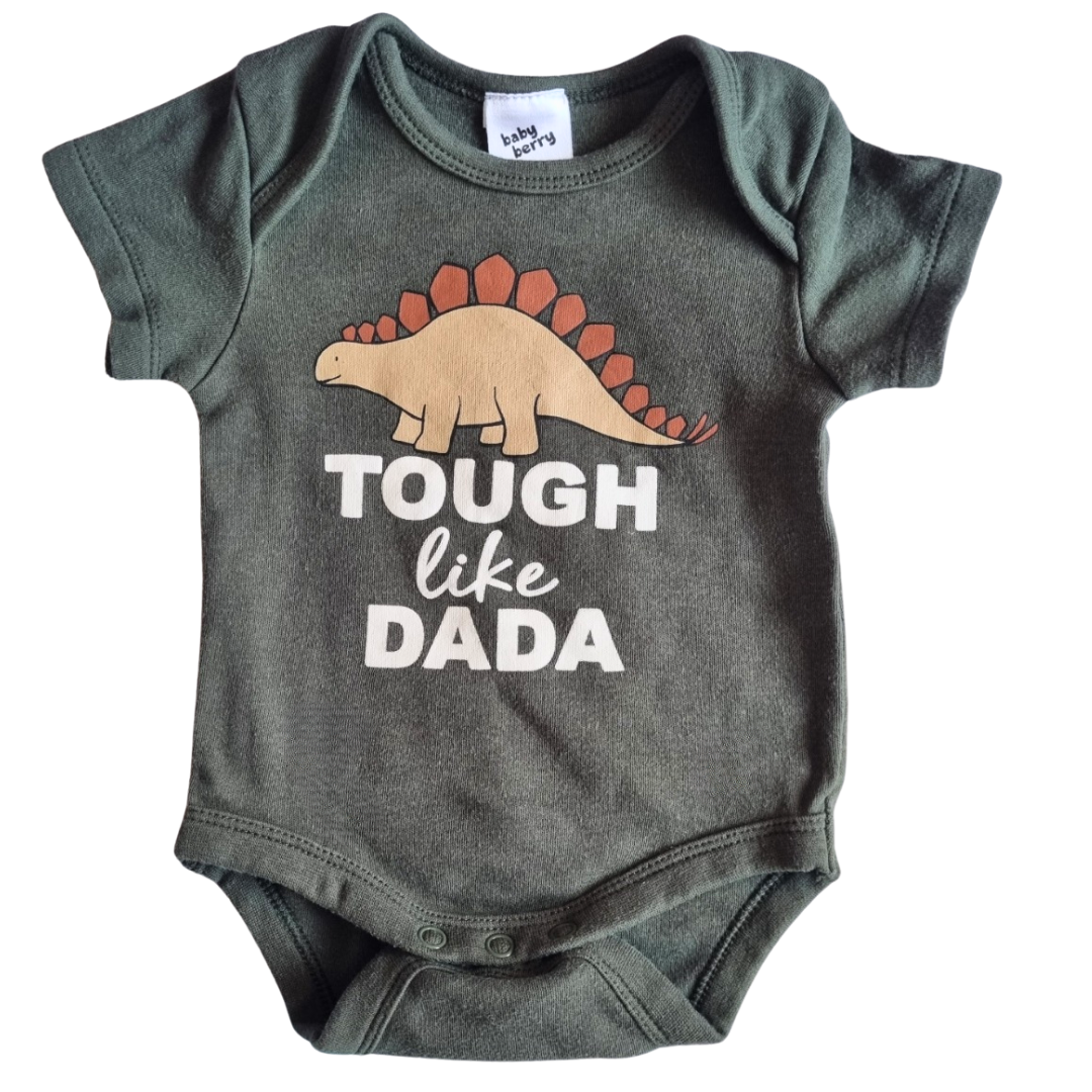 Baby Berry ' Tough Like Dada' Bodysuit - Size: 000 (0-3 Months)