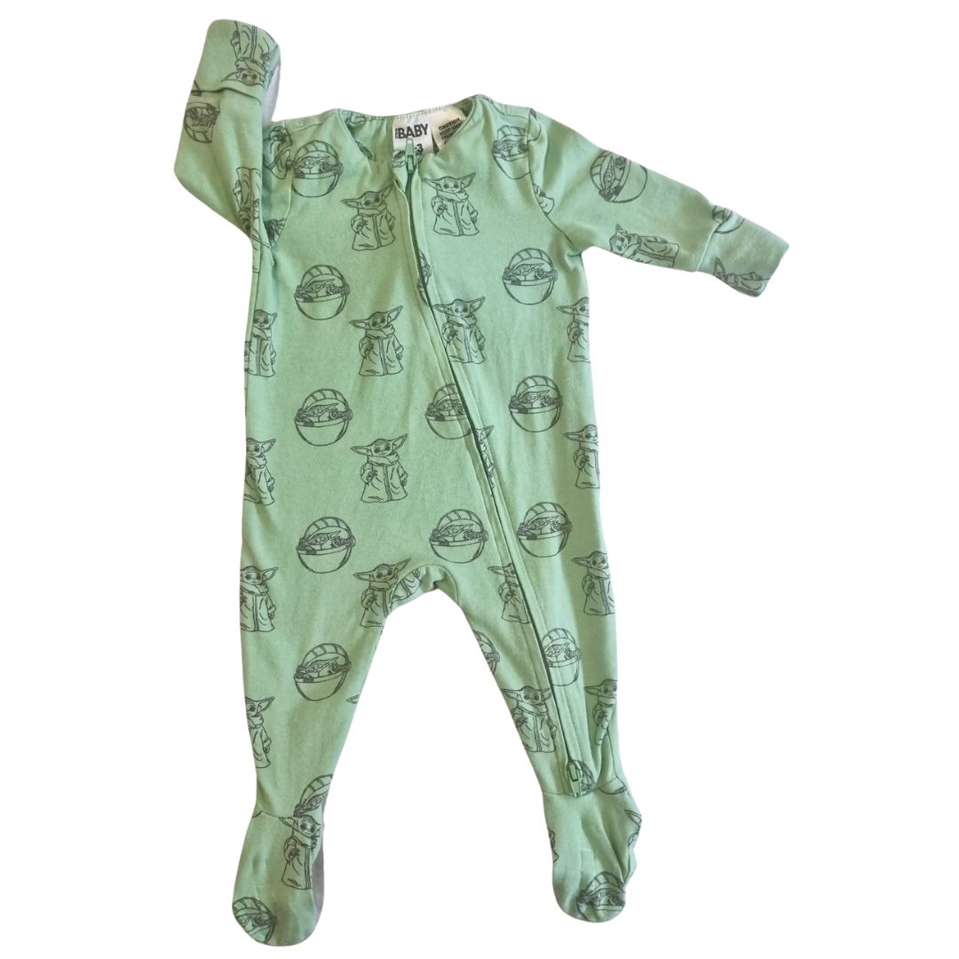 Cotton On Star Wars Yoda Onesie - Size: 000 (0-3 Months)