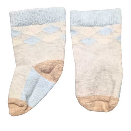 Diamond Pattern Socks - Size: 000-00