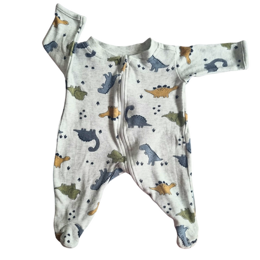 Anko Grey Dinosaur Onesie - Size: 00000 (Prem)