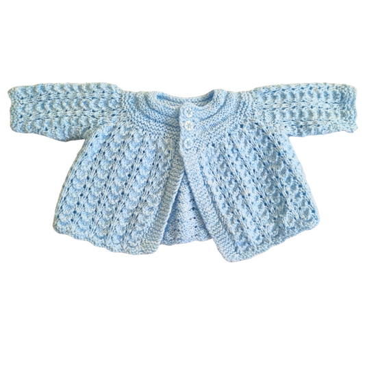 Hand Knitted Cardigan - Size: 000 (0-3 Months)