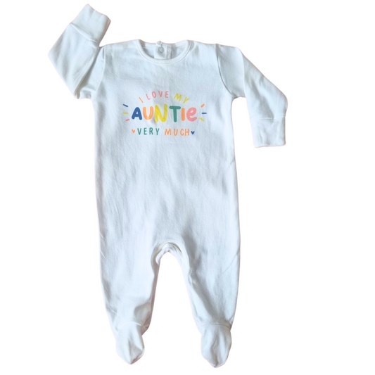 Matalan 'I Love my Auntie' Onesie - Size: 000 (0-3 Months)