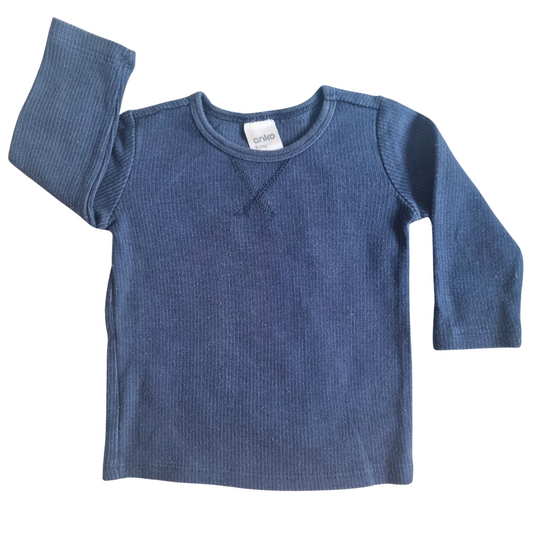 Anko Long Sleeve Top - Size 0 (6-12 Months)