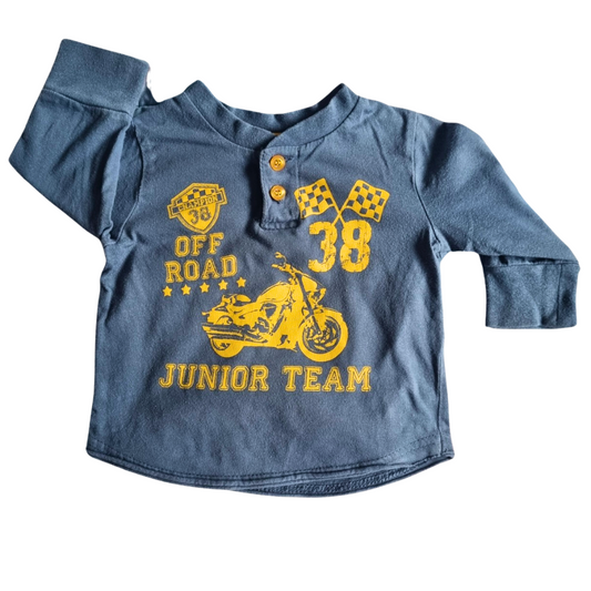 Kids Stuff Long Sleeve Top - Size: 0 (6-12 Months)