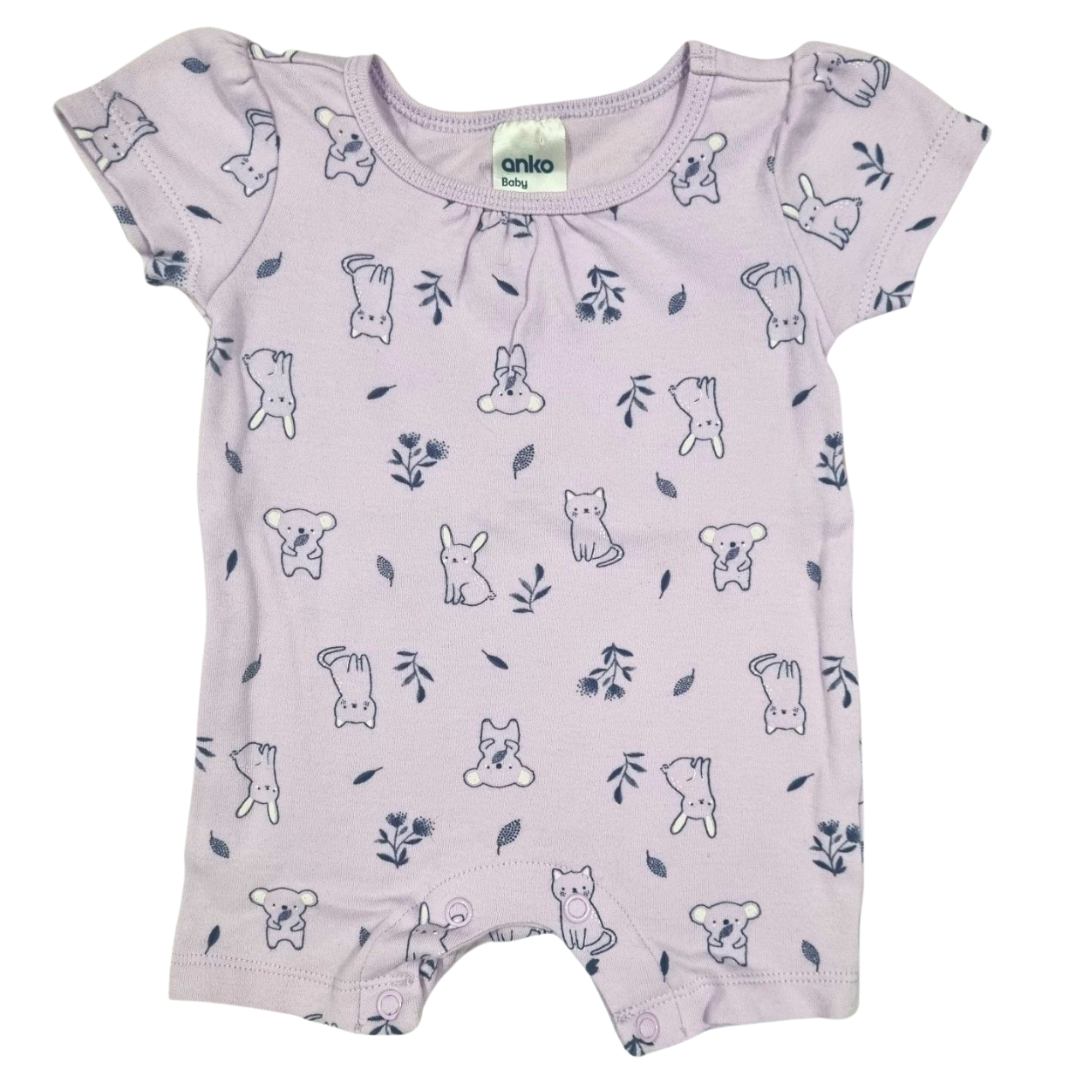 Anko Lilac Romper - Size: 000 (0-3 Months)