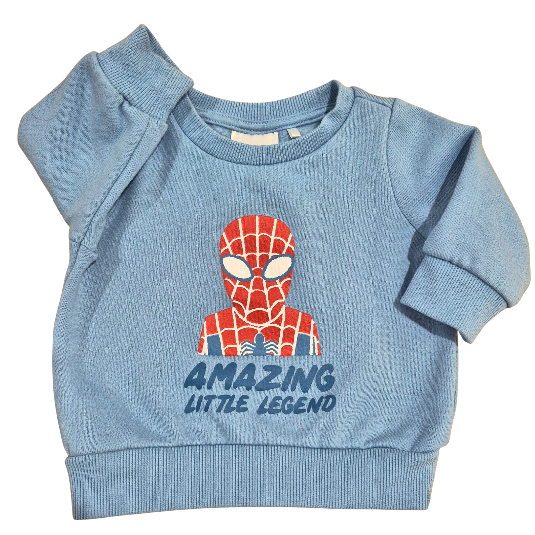 Marvel Spiderman Jumper - Size: 00 (3-6 Months)