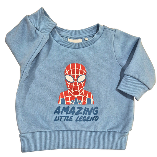 Marvel Spiderman Jumper - Size: 00 (3-6 Months)