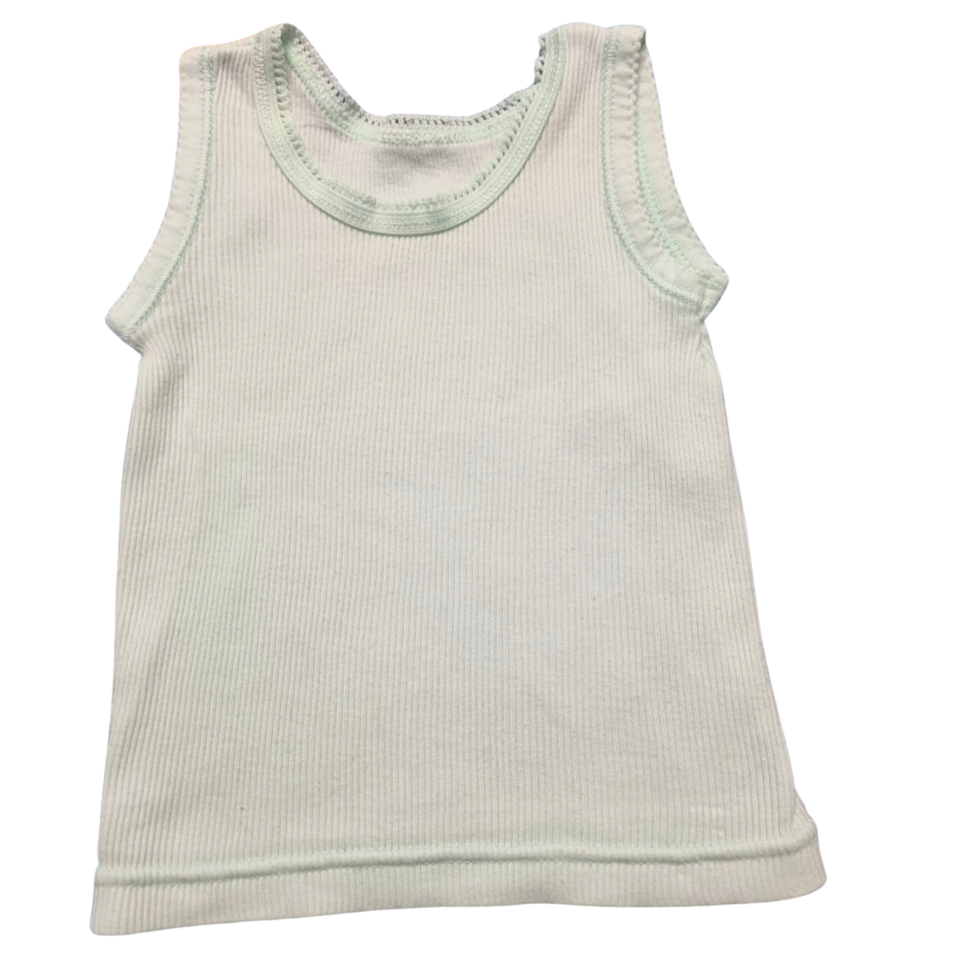 Mint Green Ribbed Singlet - Size: 0000 (Newborn)