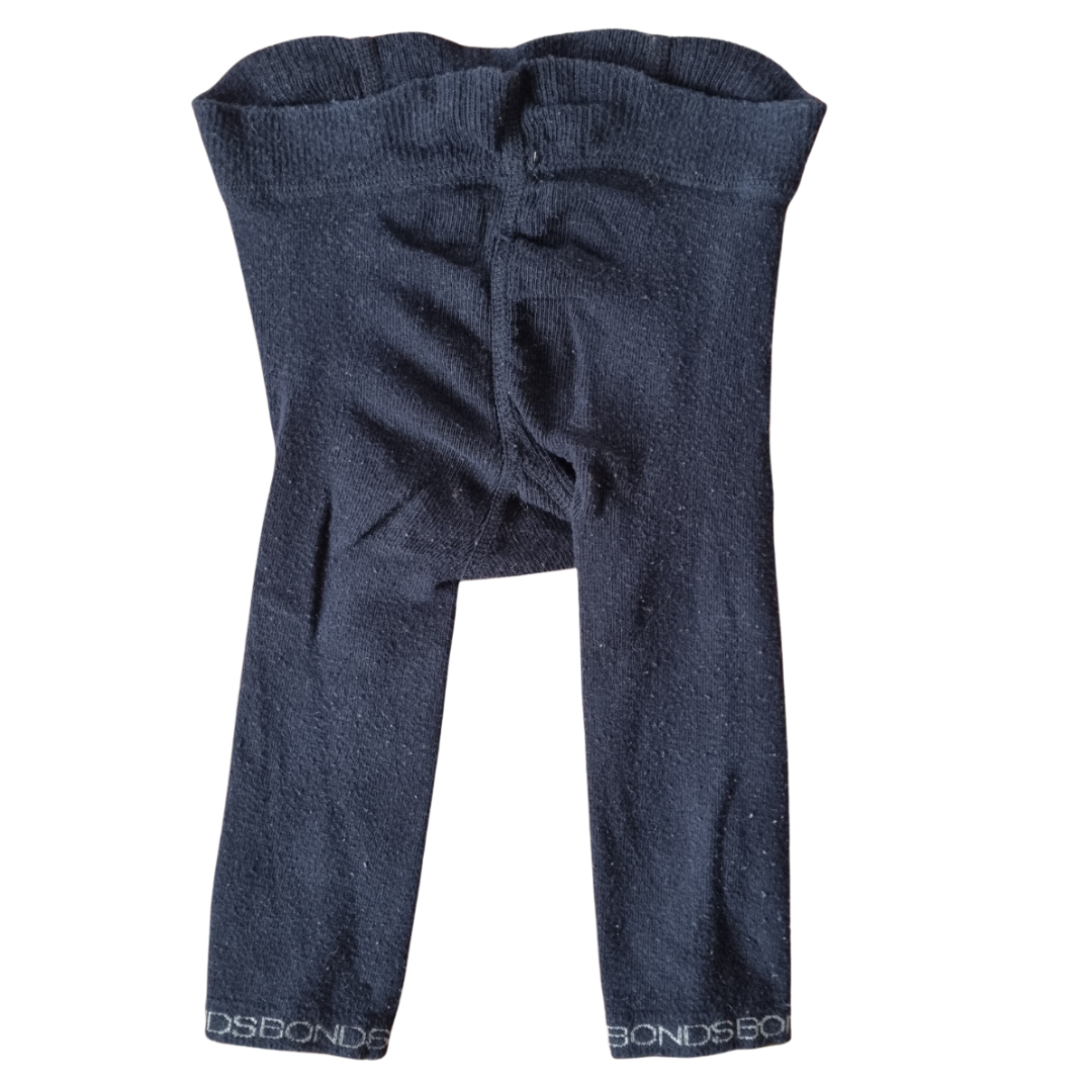 Bonds Navy Blue Tights - Size: 1-2 Years