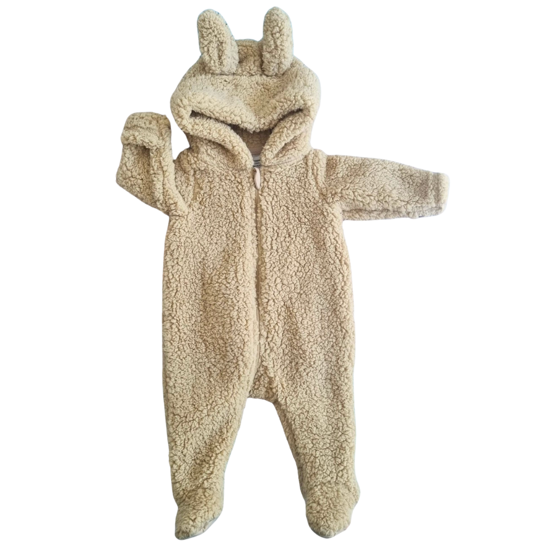 Dymples Fluffy Onesie - Size: 00 (3-6 Months)