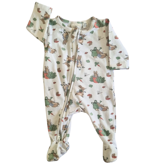 Peter Rabbit Onesie - Size: 0000 (Newborn)