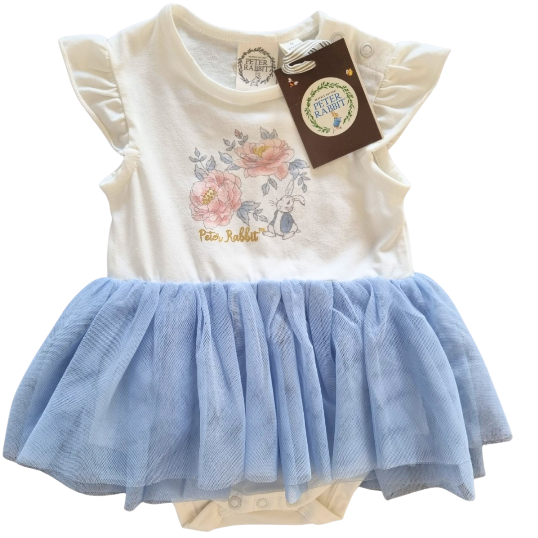 BNWT Peter Rabbit Bodysuit Dress - Size: 0 (6-12 Months)