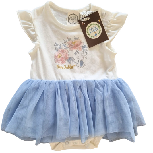 BNWT Peter Rabbit Bodysuit Dress - Size: 0 (6-12 Months)