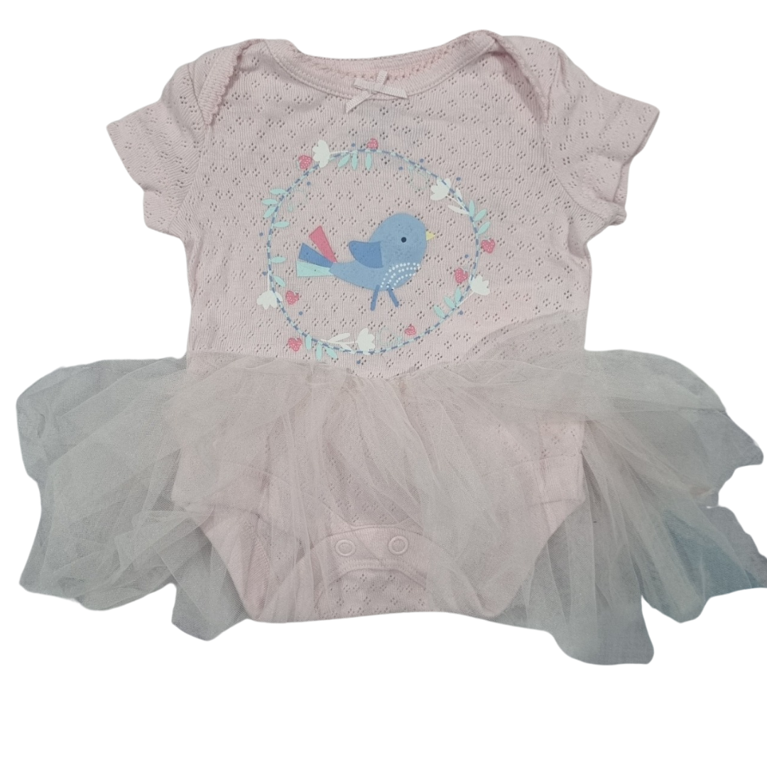 F&F Pink Tutu Bodysuit - Size: 0000 (Newborn)