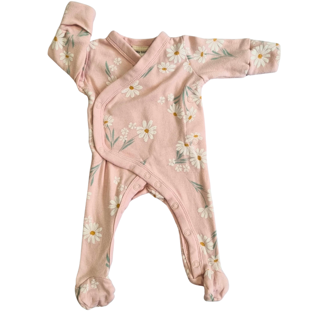 Baby Berry 100% Organic Cotton Wrap Onesie - Size: 00000 (Prem)