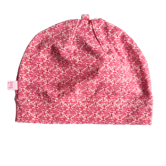 BeBe by Minihaha Pink Floral Beanie - Size: 0000 (Newborn)