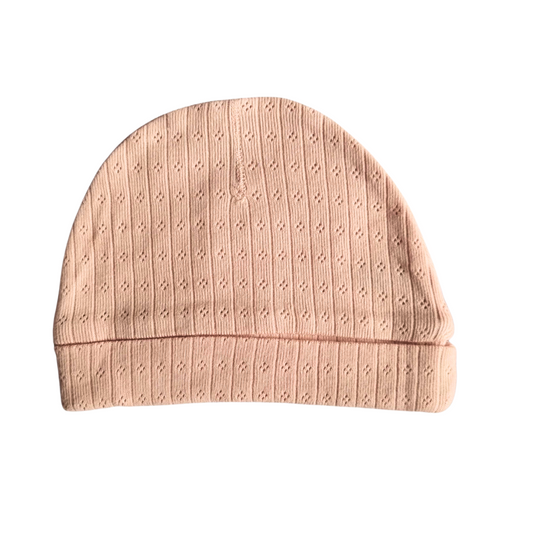 Anko Pink Ribbed Beanie - Size: One Size