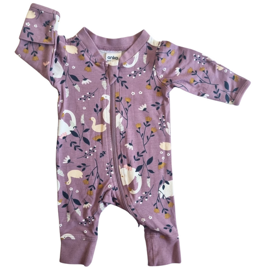 Anko Purple Swan Onesie - Size: 00000 (Prem)