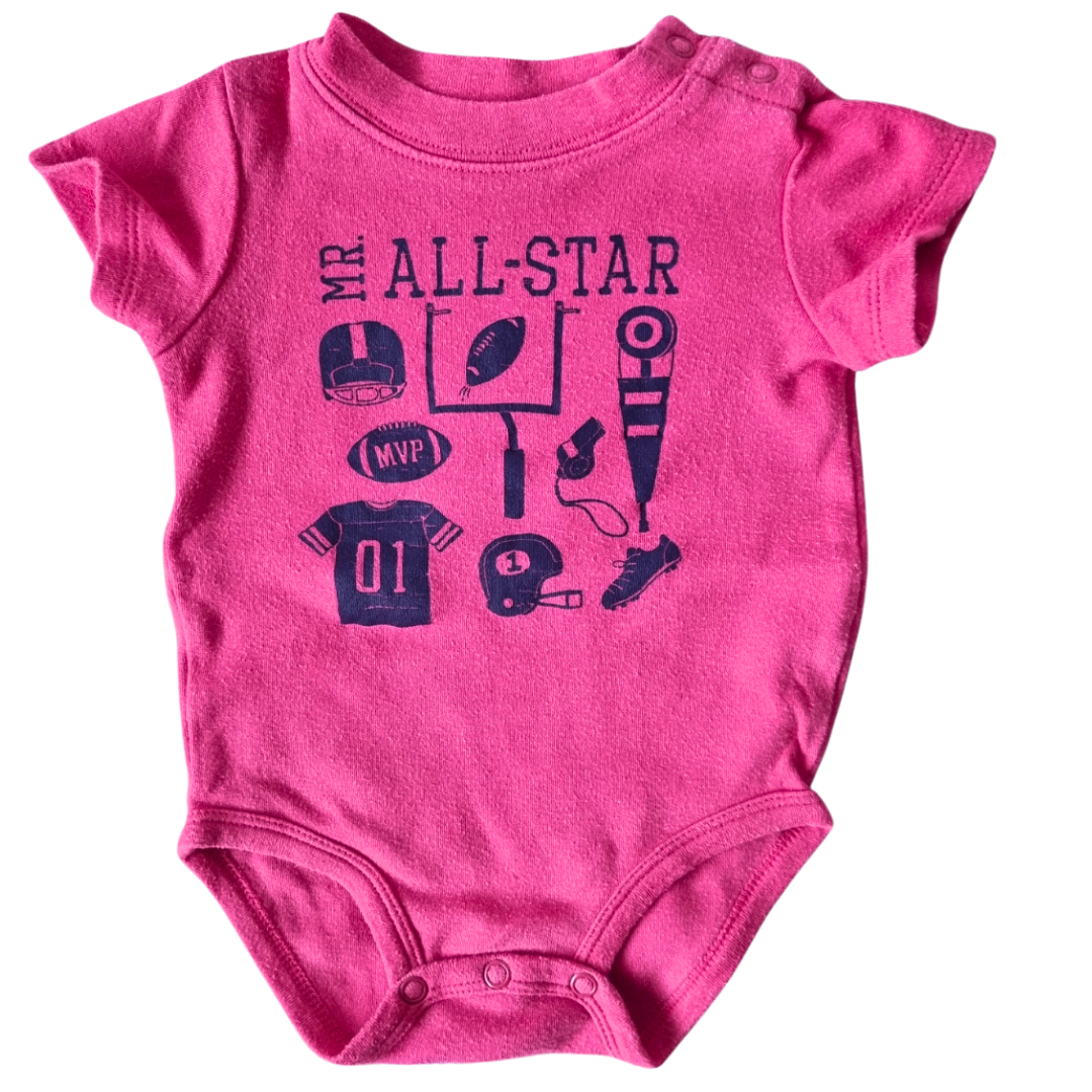 Carters 'Mr All-Star' Bodysuit - Size: 000 (0-3 Months)