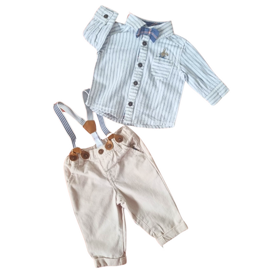 BNWOT - Peter Rabbit 2pc Shirt & Trousers Set - Size: 00 (3-6 Months)