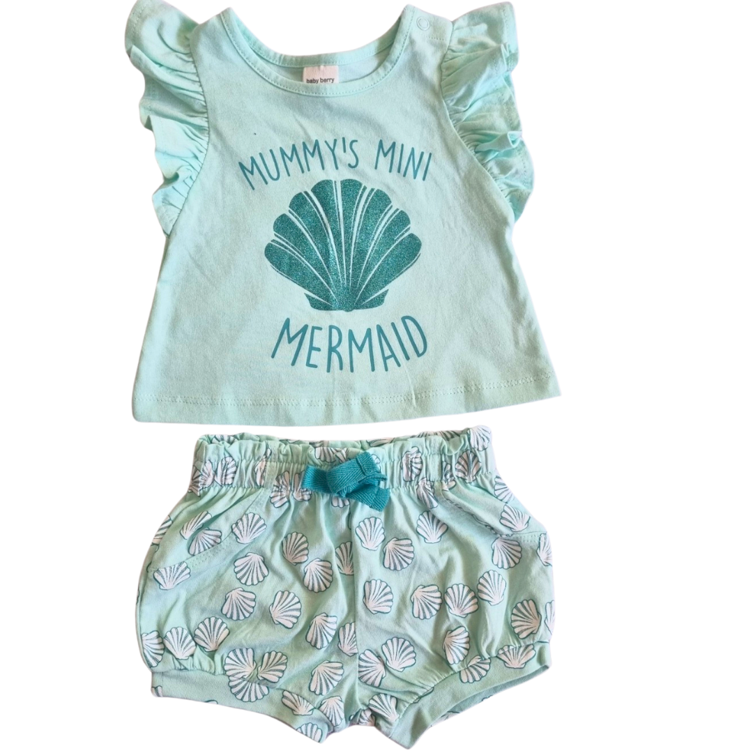 Baby Berry 2pc Top & Shorts Set - Size: 00 (3-6 Months)