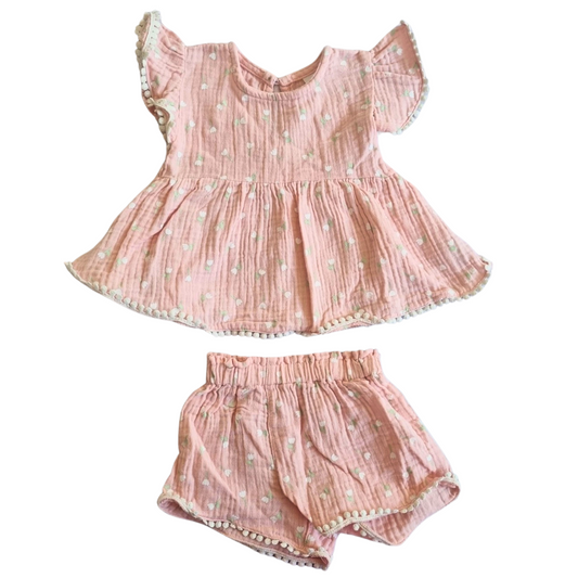 Dymples 2pc Top & Shorts Set - Size: 00 (3-6 Months)