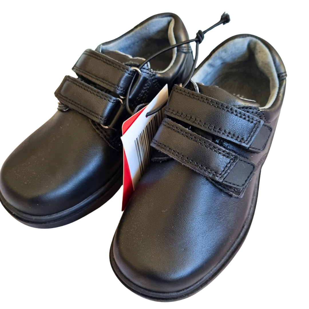 BNWT - Seven Steps Kids Black Leather Shoes - Size: 10