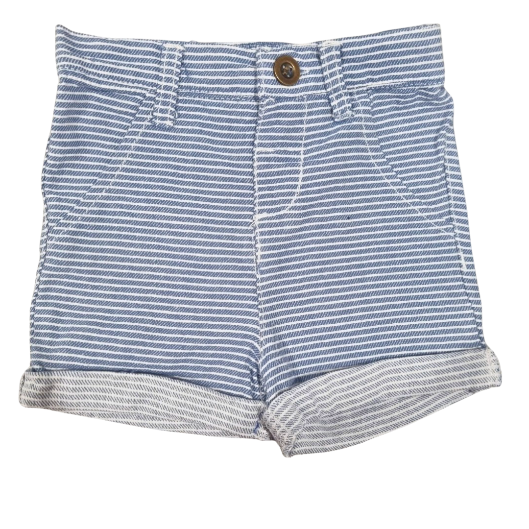 Clicks Pinstripe Shorts - Size: 00 (3-6 Months)