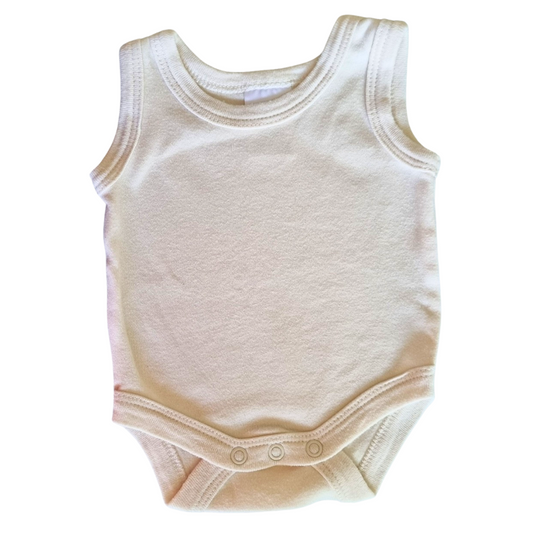 Baby Berry Sleeveless Cream Bodysuit - Size: 00000 (Prem)